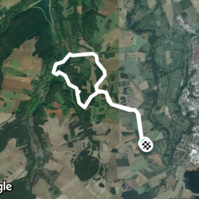 Fort de la Bonnelle walking route map in Saints-Geosmes