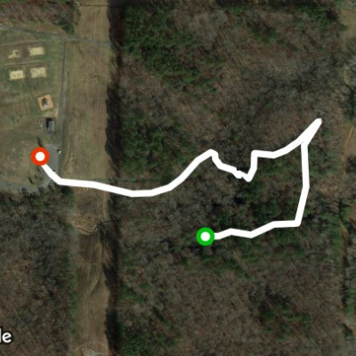 Edwards Park walking route map in Dalton