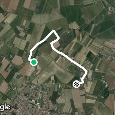 Your Gainiga walking route map in Ceggia