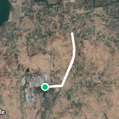 Ganeshji to Padli walking route map in Igatpuri