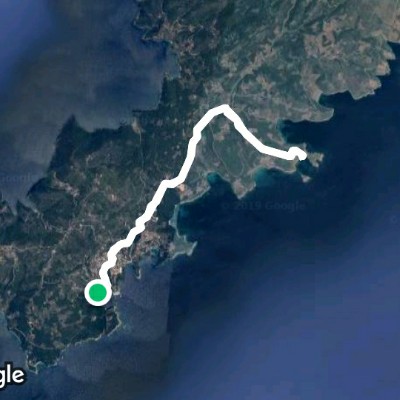 Patitiri - Kokkinokastro - Alonissos Greece walking route map in Patitiri