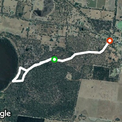 Newman's lake walk Apsley walking route map in Apsley