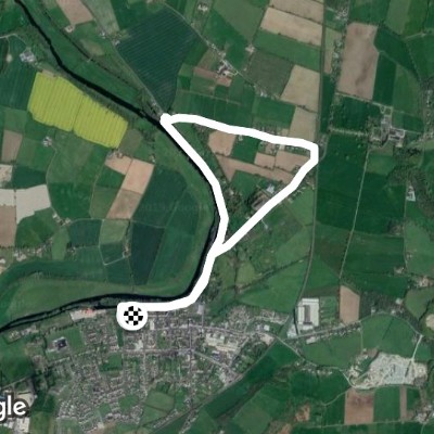 Barrow walking route map in Muine Bheag