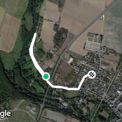 Rue de la Bigottière walking route map in Bonneval