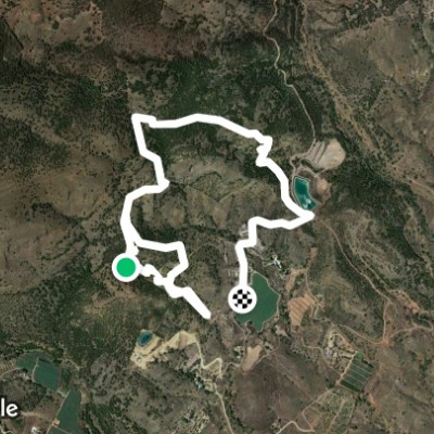Route in Mortí Alto walking route map in Totana