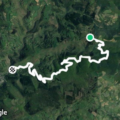 The Berlou walking route map in Lacaze