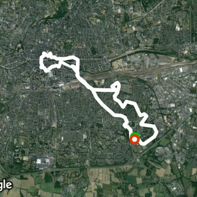 Pottery walking route map in Chantepie