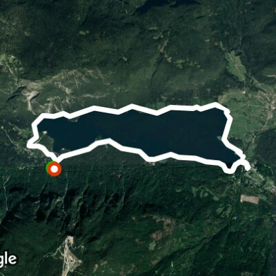 Bohinj tókerülés walking route map in Ribčev Laz