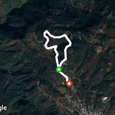 Solomchen walking route map in San Miguel Acatan