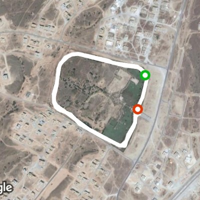 Walk walking route map in Taqah