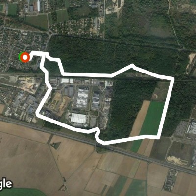 Bute verte depuis la Zac du Moulin à Rosny S/Seine