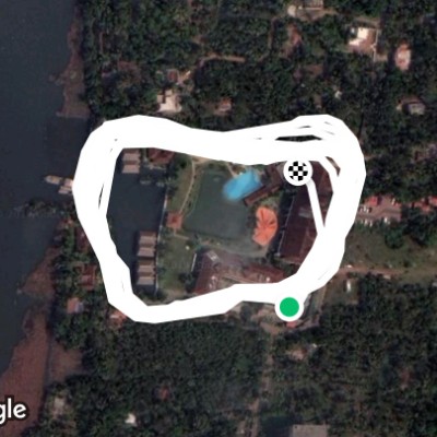 Vasundhara Sarovar walking route map in Thuravoor Thekku