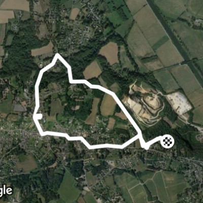 Laundry loop walking route map in Redon