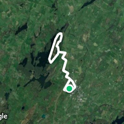 Cool Park walking route map in Gort