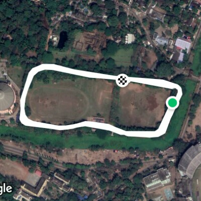 Barabati Fort Road walking route map in Cuttack