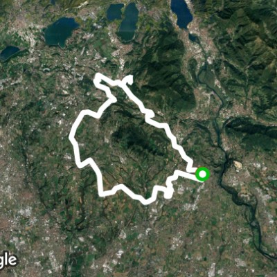 Curone park walking route map in Robbiate