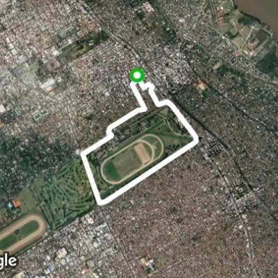 San Isidro Racecourse walking route map in San Isidro