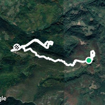 Mitipolj potok walking route map in Senje