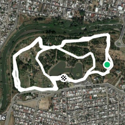 Ecoparque13112019 walking route map in Salamanca