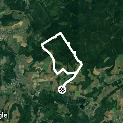 Saint-Félix walking route map in Saint-Félix