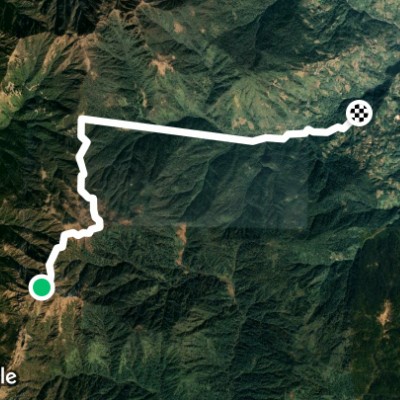 Torifully to Uttarey walking route map in Soreng