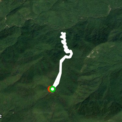 Crabtree falls upper parking lot trail walking route map in Tyro
