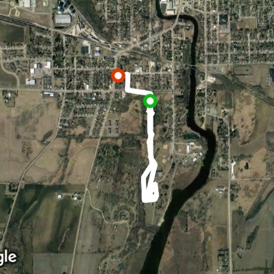 Horicon Parkour Trail walking route map in Horicon