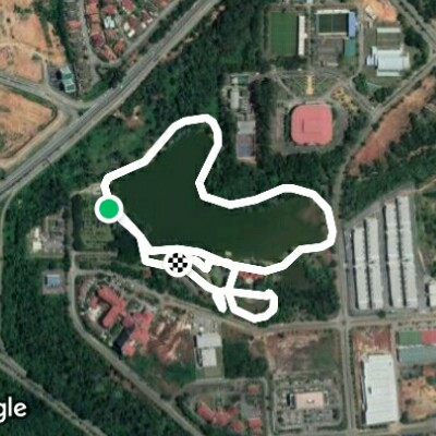 Kuantan City Park walking route map in Kuantan