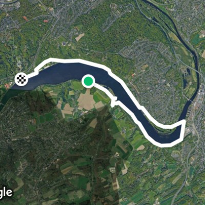 Route in Essen-Bredeney