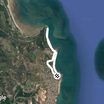 Emu Park Beaches walking route map in Emu Park