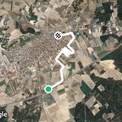 May Park walking route map in Íscar