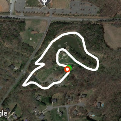 Dogwood Park (Single Lap) walking route map in Monroe