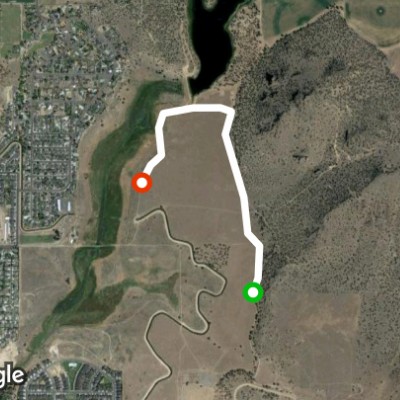 Prineville Wetlands walking route map in Prineville