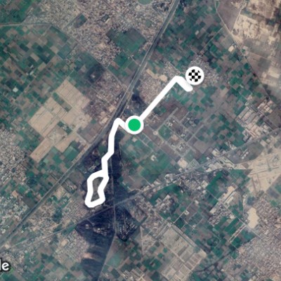 193Rb to park walking route map in Faisalabad