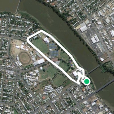 Victoria Park walking route map in Wandal