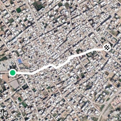 Boulevard of the environment walking route map in Nabeul‎