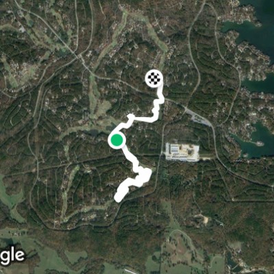 #6 -> #15 Balboa Golf Course walking route map in Hot Springs Village