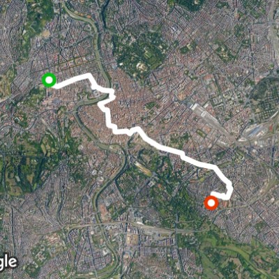 Sentiero del Parco tra Vaticano e Roma in Lazio | Walking Map