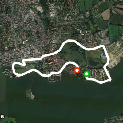 Liberty Königswiesen Harbor walking route map in Fahrdorf