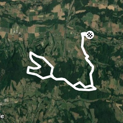 Meyssiez walking route map in Meyssiez