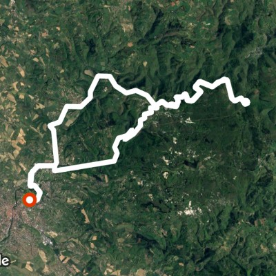 Cycling route Castres walking route map in Castres