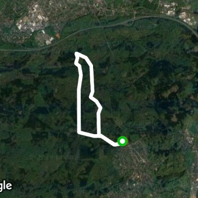 Königsforst tour walking route map in Rösrath