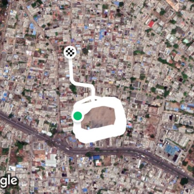 Etukala Madhusudhan Rao Memorial Ground walking route map in Warangal