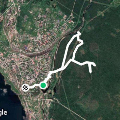 Walk to the spring) walking route map in Kandalaksha