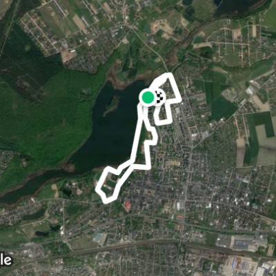 Swarzedz walking route map in Swarzędz