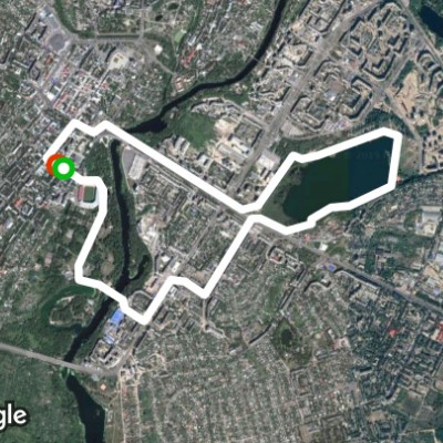 Clutch walking route map in Sumy