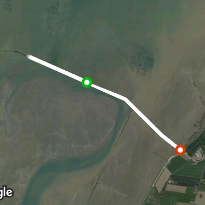 Bourgneuf Bay walking route map in Beauvoir-sur-Mer