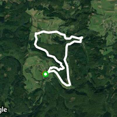 Dohan walking route map in Bouillon