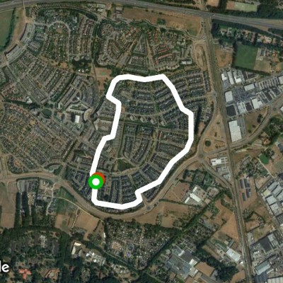 Trilogues walking route map in Ermelo