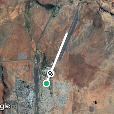 Industrial Route De Aar walking route map in De Aar